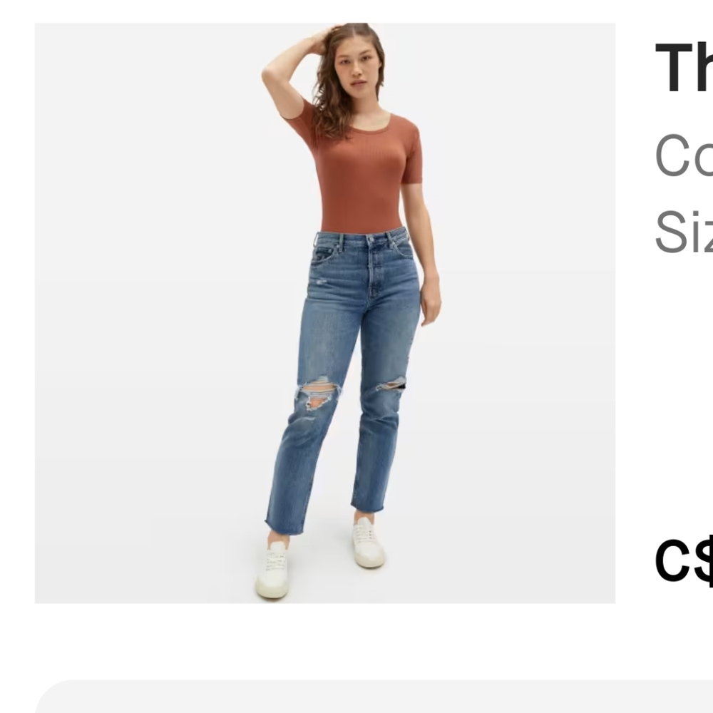 Everlane 90s cheeky jean